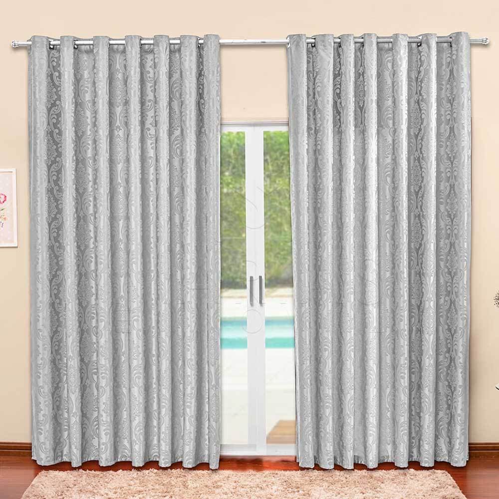 cortina jacquard  2.00x1.30, 2.80x1.70, 2.80x2.30, 3, 4 e 5 x 2,70 varão simples ilhós - Para janela de Sala ou Quarto