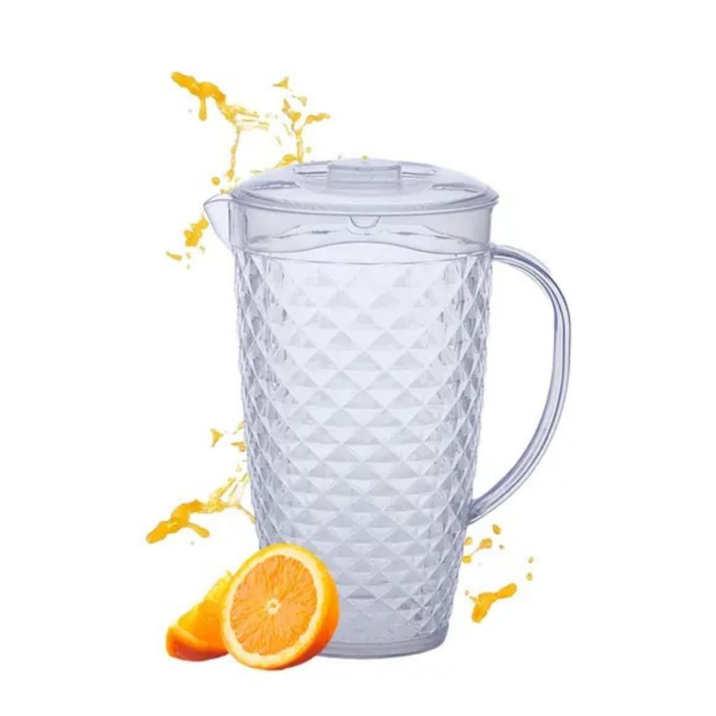 Jarra Suco Diamante Crystal 2,600 Litros Envio Imediato Resistente a Riscos Material Grosso