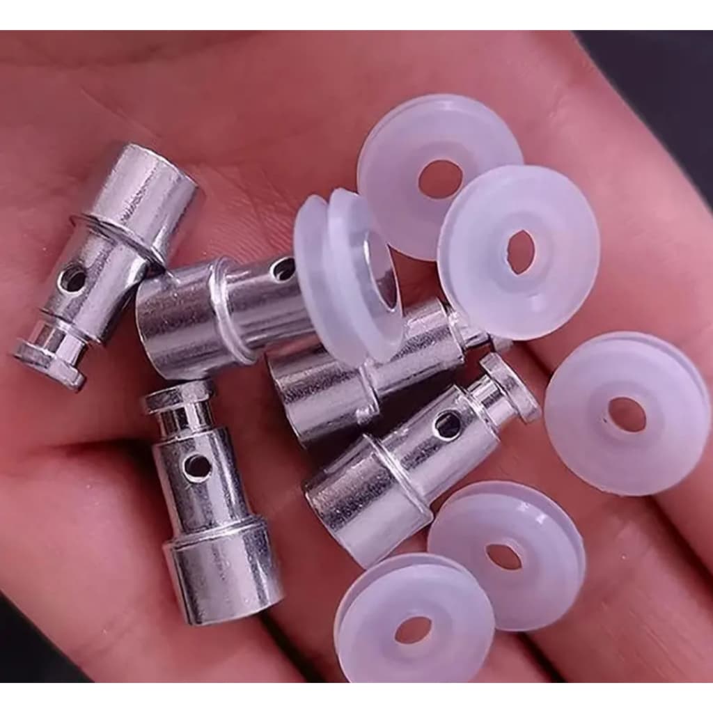 Kit com 4 peças Pino Válvula de segurança e 4 Vedação Anel Panela de Pressão Elétrica 3L 4L 5L Britania Philco Mondial