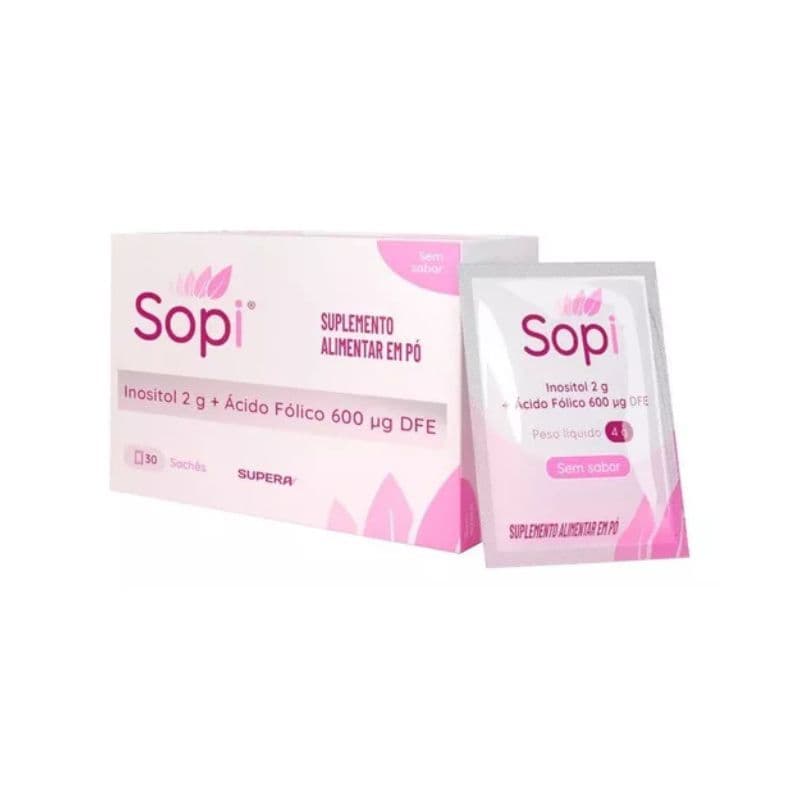 Sopi Inositol 2g + Ac fólico 600mcg  30 Sachês