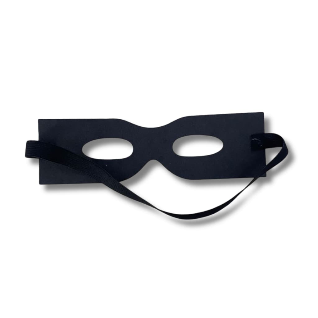 Máscara Preto Zorro Elástico Tam Único Adulto/Inf Fantasia