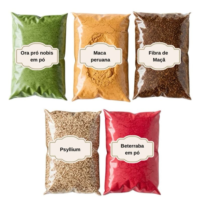 Kit Farinha da Felicidade Funcional para Mulheres com Psyllium