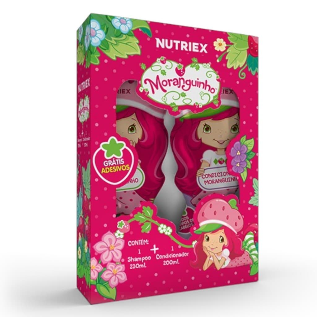 Kit Shampoo 230ml + Condicionador 200ml Kids Moranguinho Nutriex