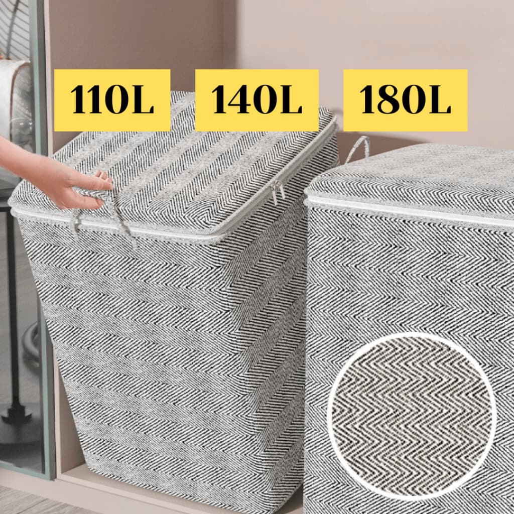 GRANDE Saco de Armazenamento Acolchoado Dobrável Duvet Organizadora de Cobertor Casaco Roupa