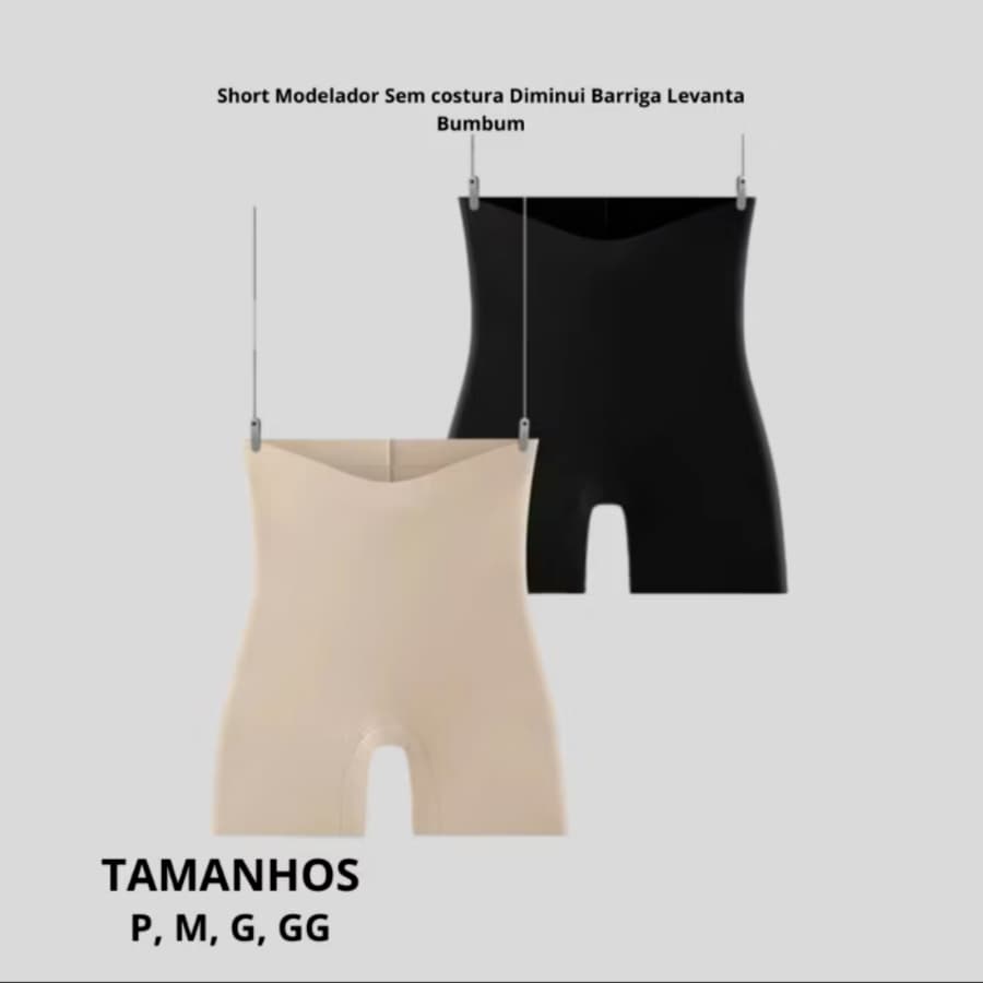 Short Segunda Pele Sem Costura