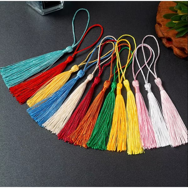 10/20/30/40/50 Pingente para Tassel Franja Borla Cores Variadas aprox.13cm com 110 a 120 Flanjas