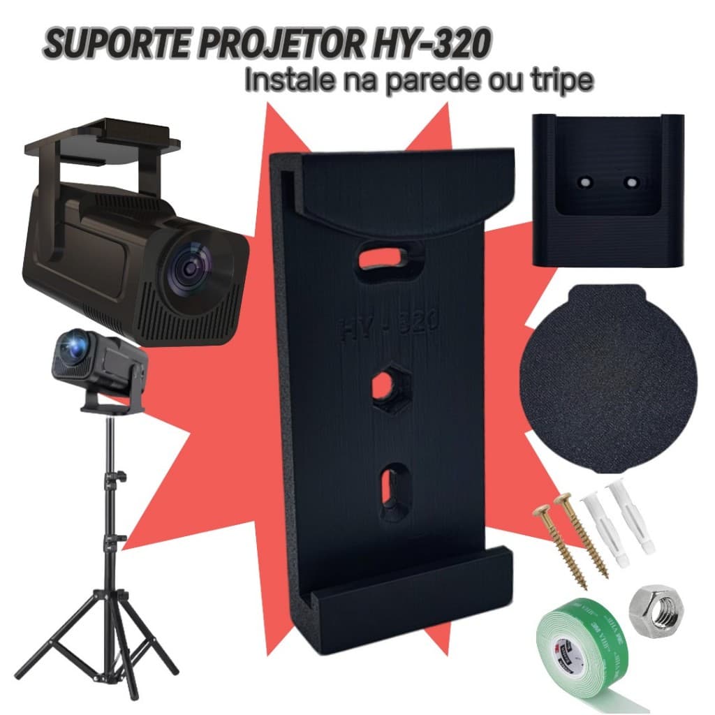 Suporte para Projetor Hy320 para Instalar na Parede, Teto ou Tripé MagCubic Salange Transpeed