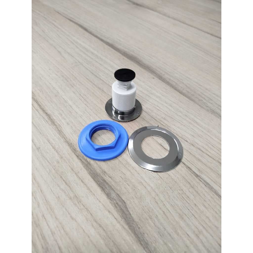 Botão Acionamento Superior CX Acoplada Universal Cromado s/facão 65mm