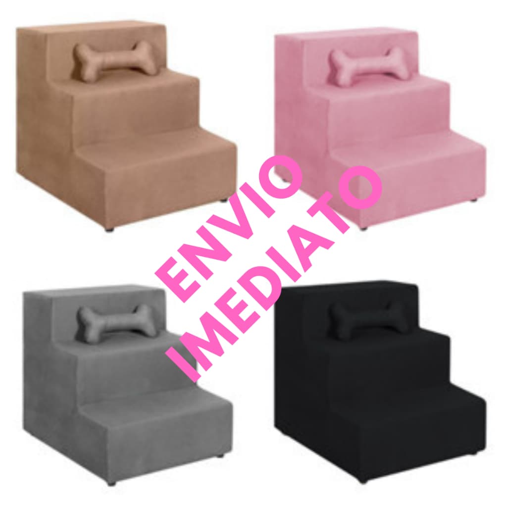 Envio Imediato - Escada Para Cachorro Gato Pet 3 Degraus