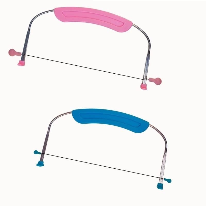 Nivelador Fatiador de Bolo Fio de Metal Ajustável Nove Marcadores de Altura