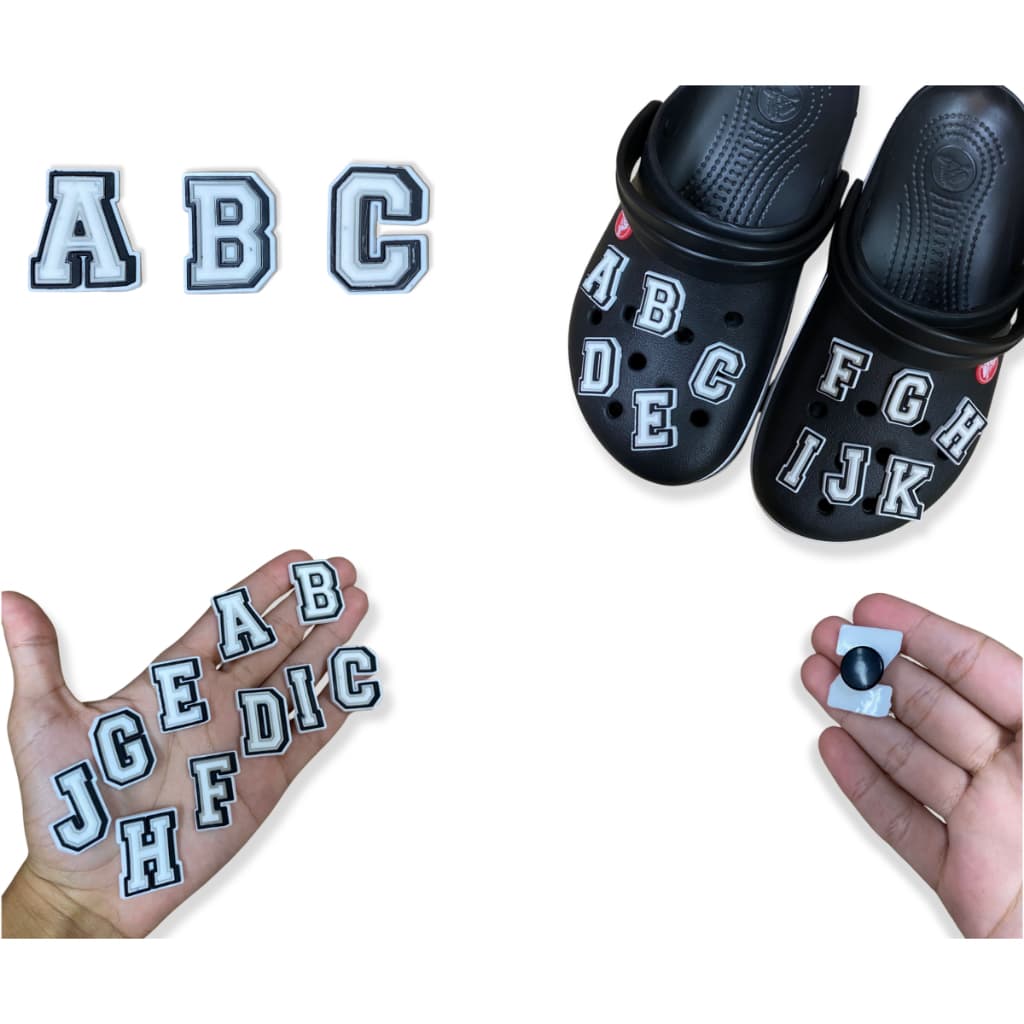 Apliques, Pingentes de Letras kits de 1 até 10 unidades