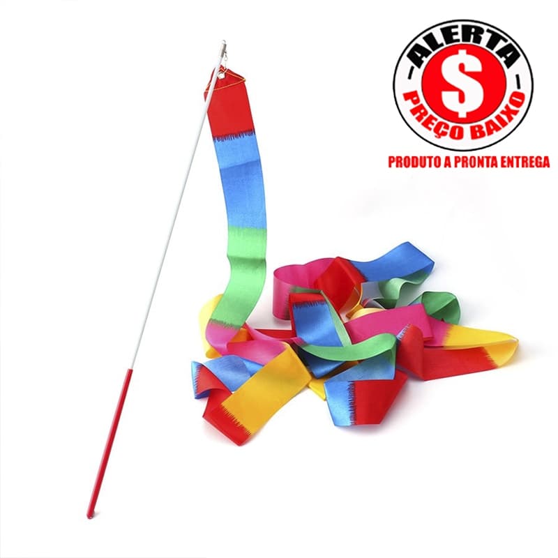 Fita Ginástica Ritmica com estilete multicor BLOCOS
