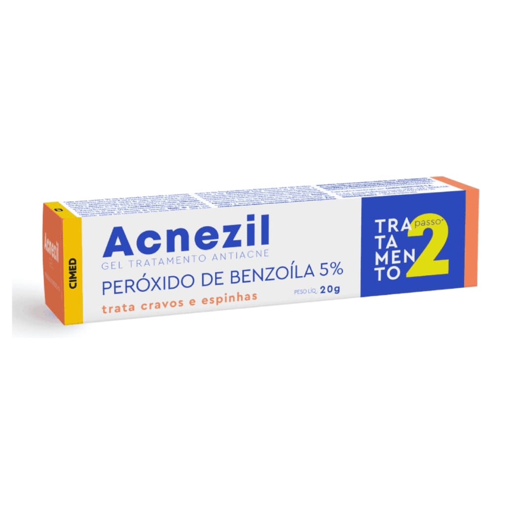 Acnezil Gel 5% Cimed 20g Trata Cravos e Espinhas