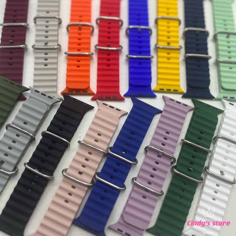 Kit2（com 2 pulseira)Pulseira De silicone P Relógios Apple 49mm 45mm 44mm40mm41mm 42mm45 mm Série iWatch Ultra 7 6 3 se 8