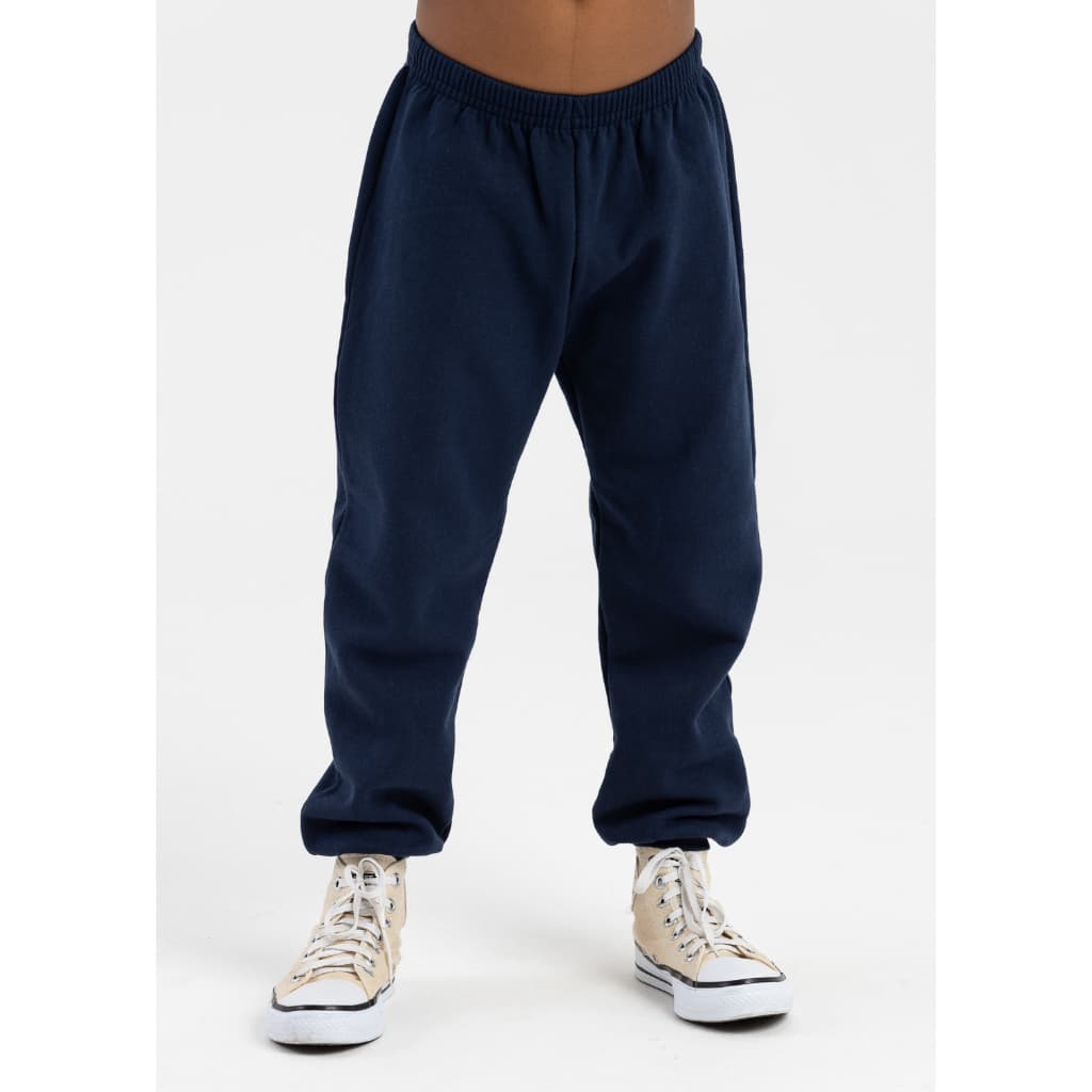 Calça Moletom Peluciada Infantil Unissex Azul Marinho