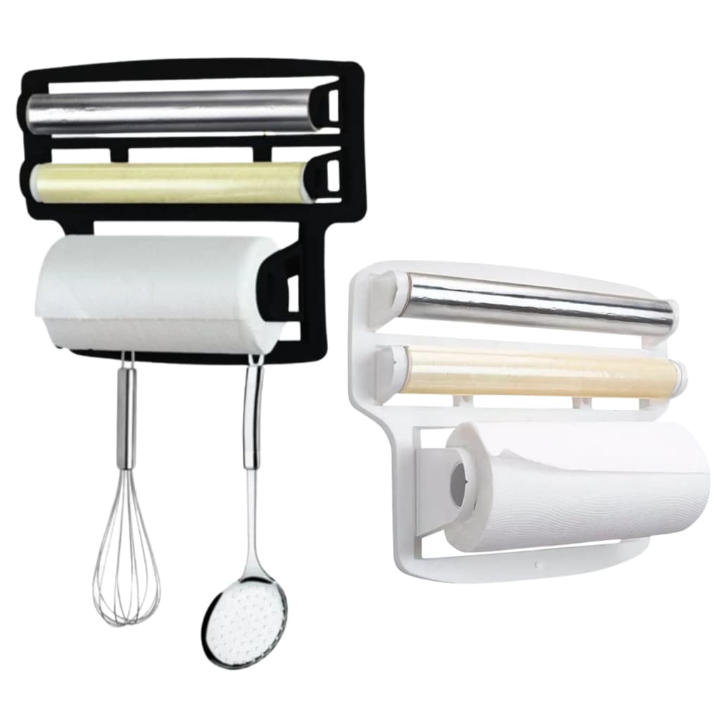 Porta Papel Toalha papel filme e papel alumínio  3 em 1 resistente