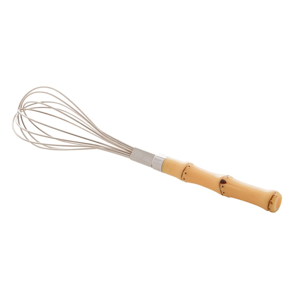 Fuê Batedor De Ovos Inox Cabo Plástico Bambu Natural - Lyor