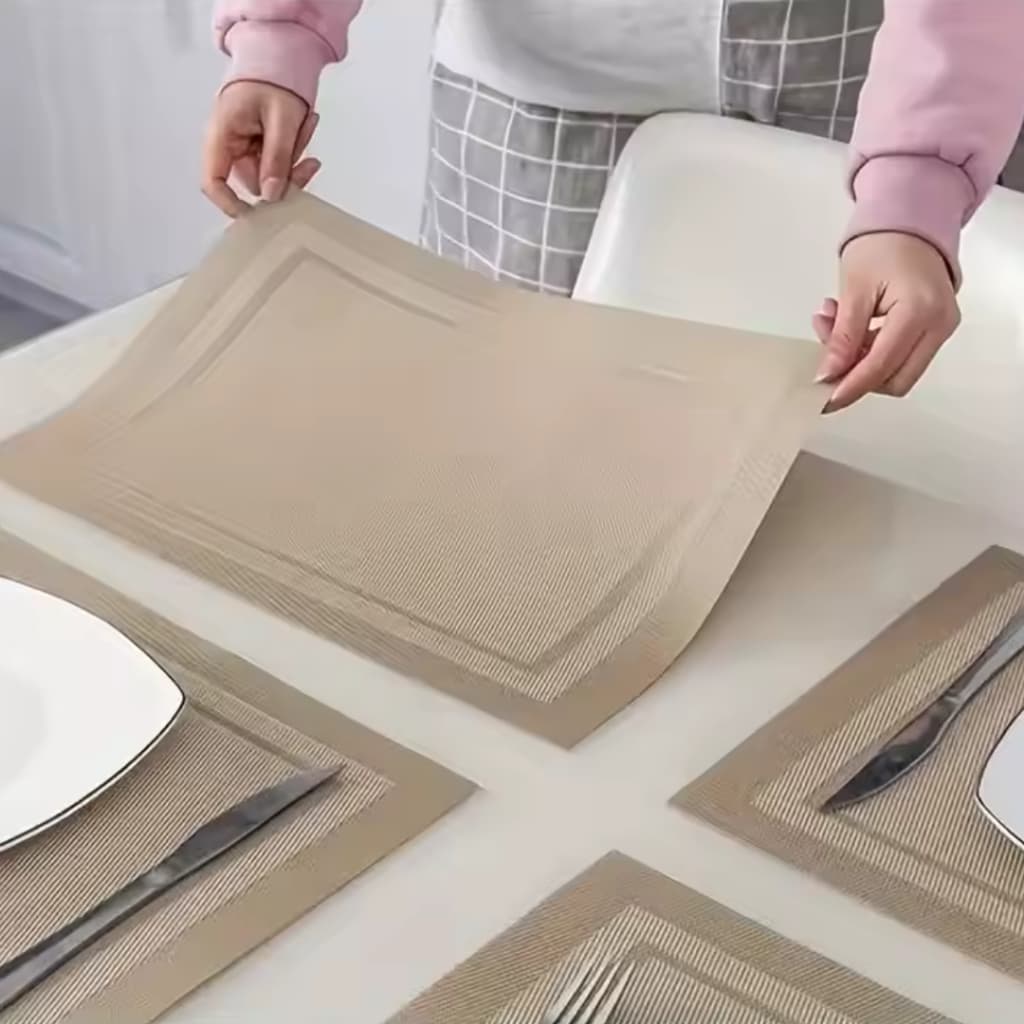 Kit 2/4/6 Peças Jogo Americano Cozinha Jantar Descanso de Prato Mesa Posta Jogo de Mesa