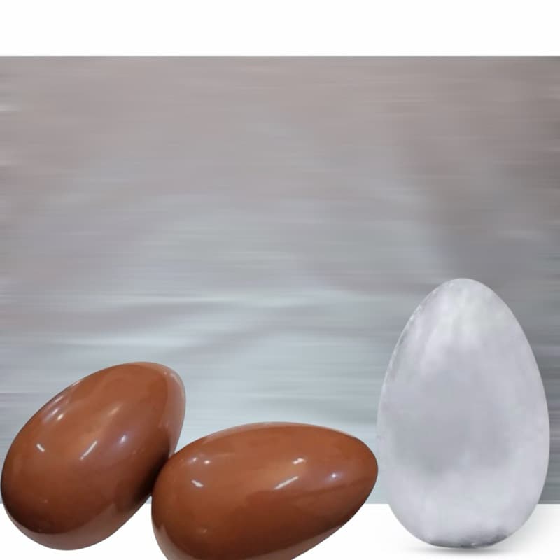 10~50 FOLHA CHUMBO ALUMÍNIO P/ OVO DE PÁSCOA ECONÔMICA 40x50 cm OFF (CHOCO)