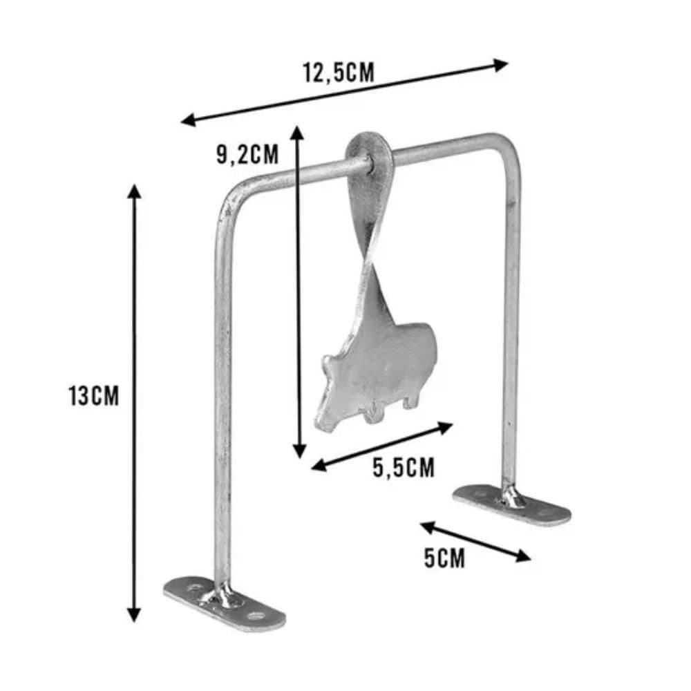 Alvo Pendulo Giratorio de  Metal Javali