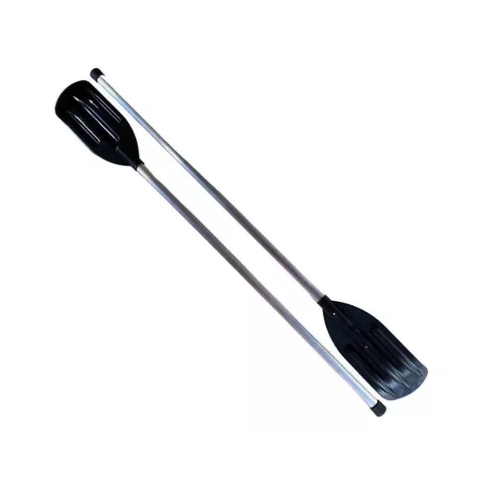 Kit 2 Remos C/ Cabo Alumínio P/ Bote Barco Pesca Canoa (  cano Com 1 Metro Com a Pá 1,35 Aproximado )