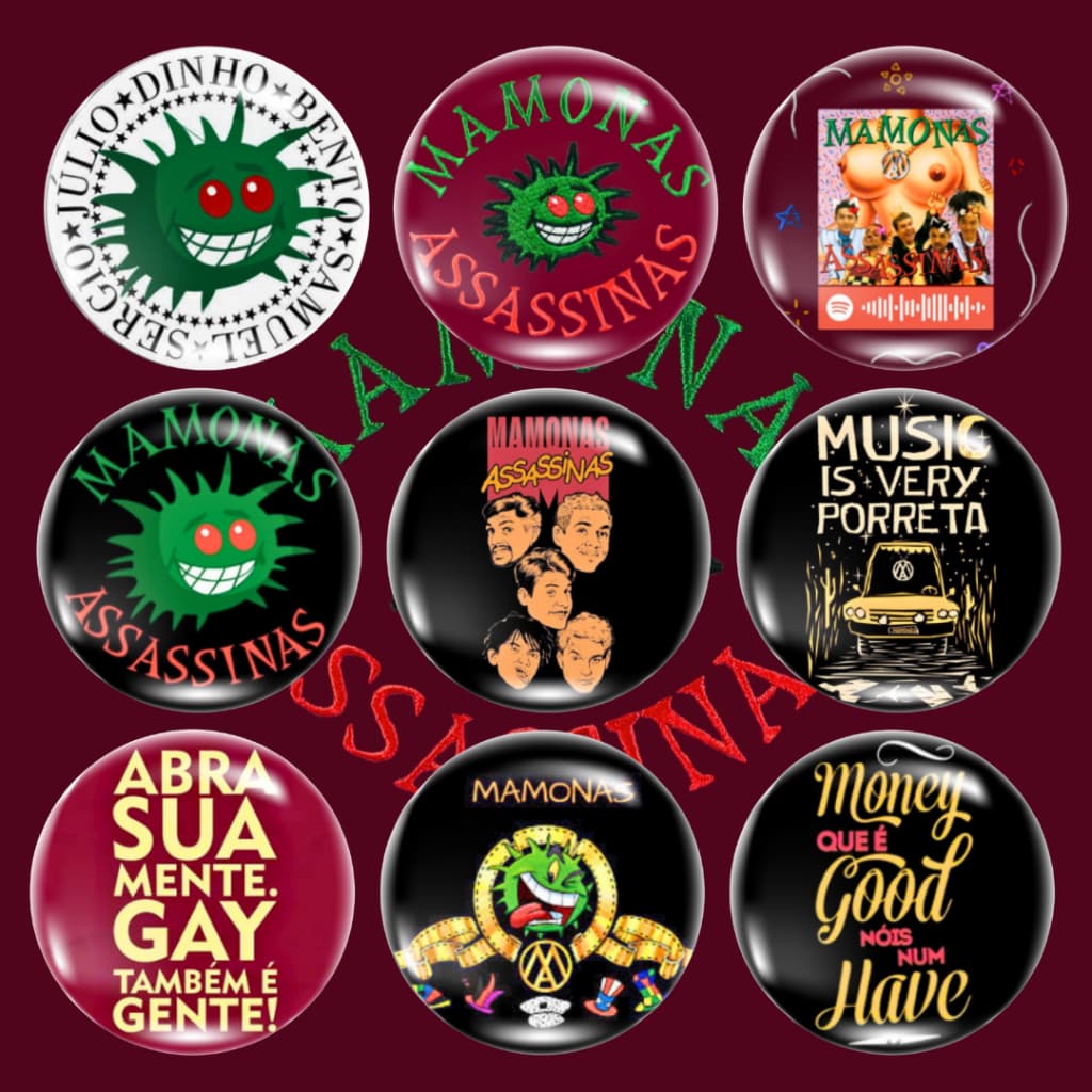 Bottons Broches Mamonas Assassinas (4,5cm)
