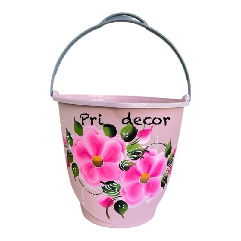 Balde limpeza 8 litros com alça decorado,balde decorado