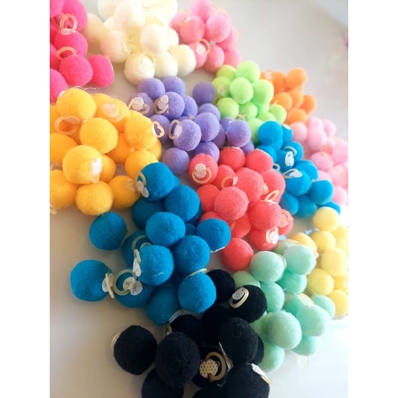 Laço Pompom pet para penteados Cães e gatos banho e tosa.