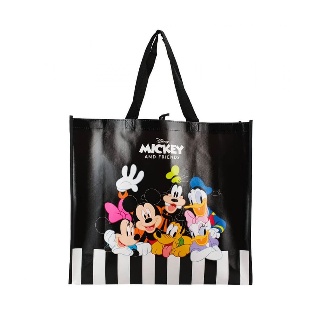 Sacola Feira Reutilizável Preto Turma Mickey 44x49.5cm - Disney