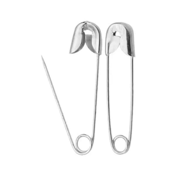 Mini Alfinetes de Segurança nº 000 - 19mm X 4mm | 100% Ferro, Resistente Pacote com 50 unidades