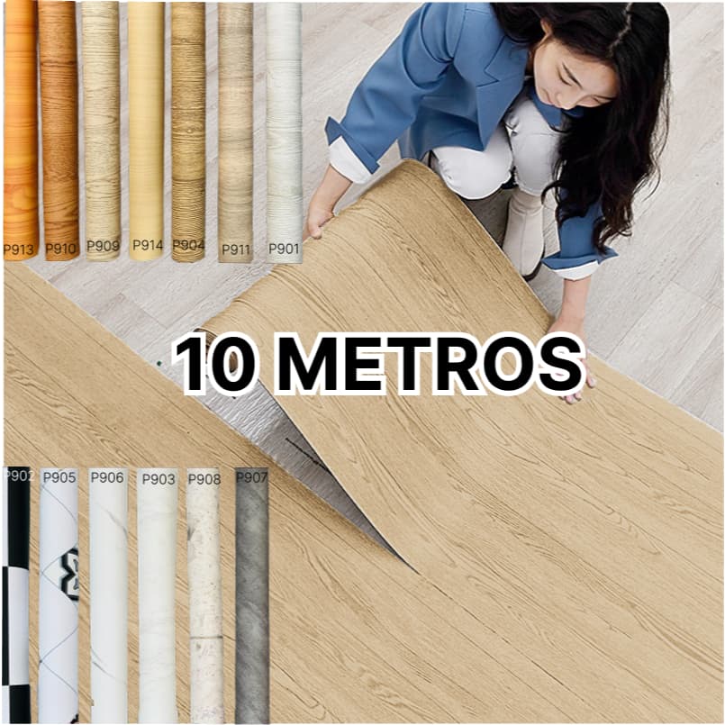 Adesivo Para Piso, Vinilico Autocolante 10MX61CM Proprio Para Chão Quarto, Cozinha, Sala, Banheiro