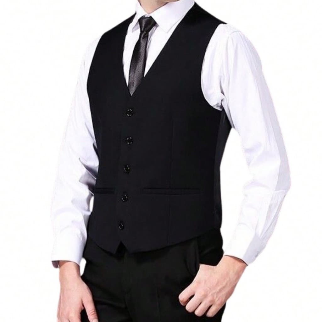 Colete Social Slim Masculino Ajustável - Envio Imediato