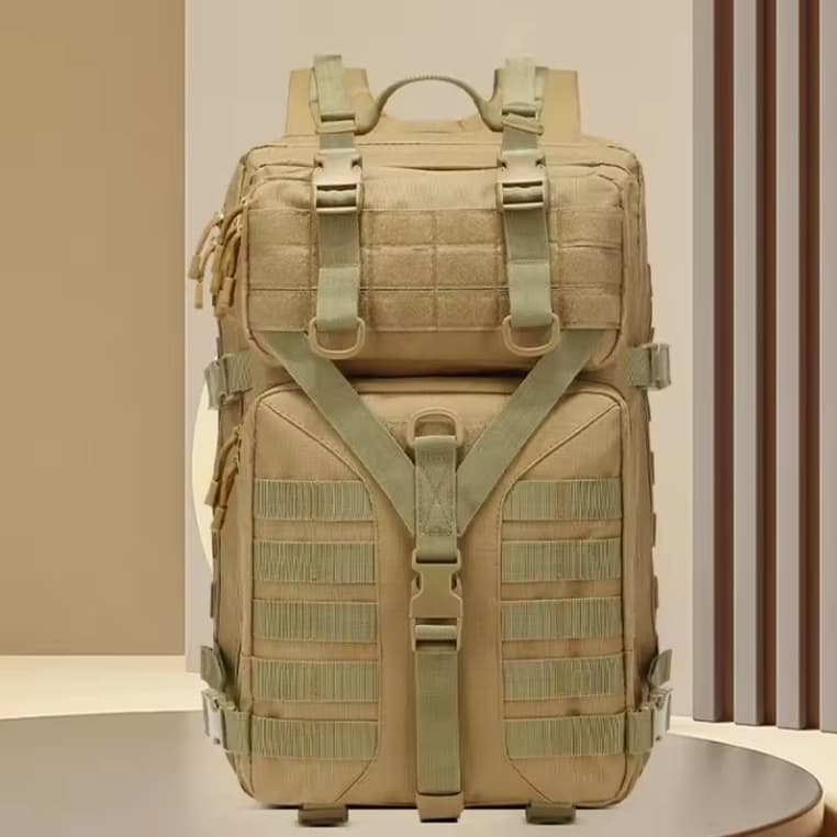 Mochila Militar Tática 50L Resistente Impermeável Multifuncional MEGGAFLEX