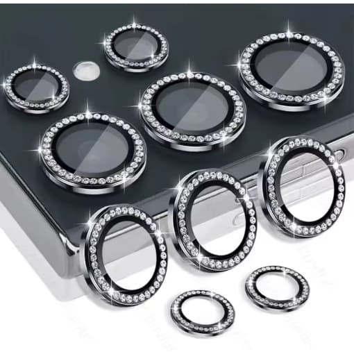 Kit (5*PCS) Películas Câmera Diamonte Para SAMSUNG ,S22 ULTRA, S23 ULTRA, S24 ULTRA,S25 ULTRA Protetor Da Lente Colorido