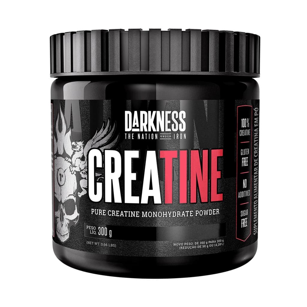 Creatina Monohidratada 300g Darkness - Potência, Resistência e Recuperação Muscular