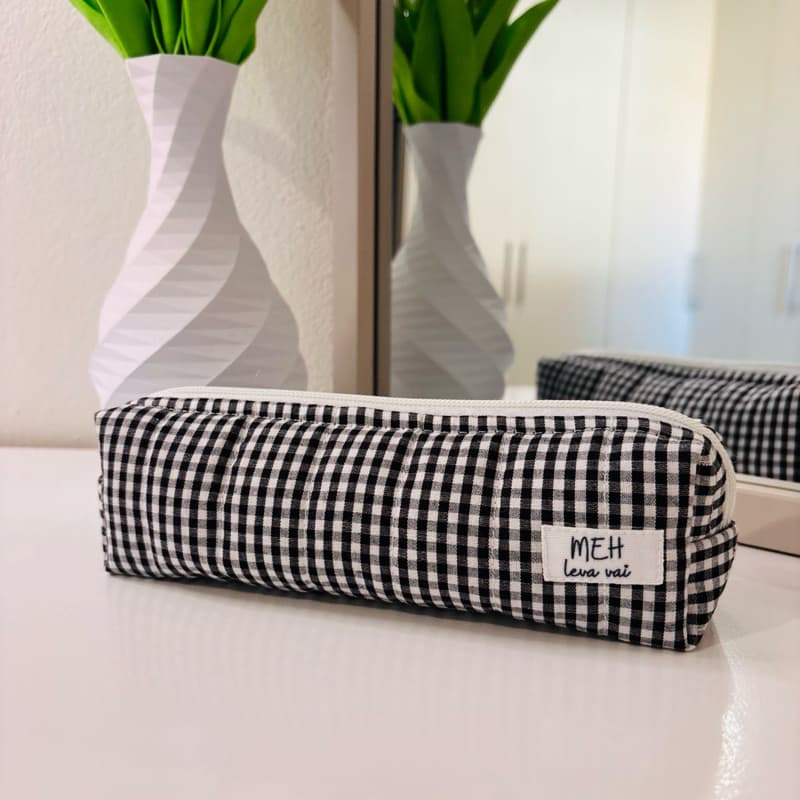 Estojo xadrez preto 18x04x05