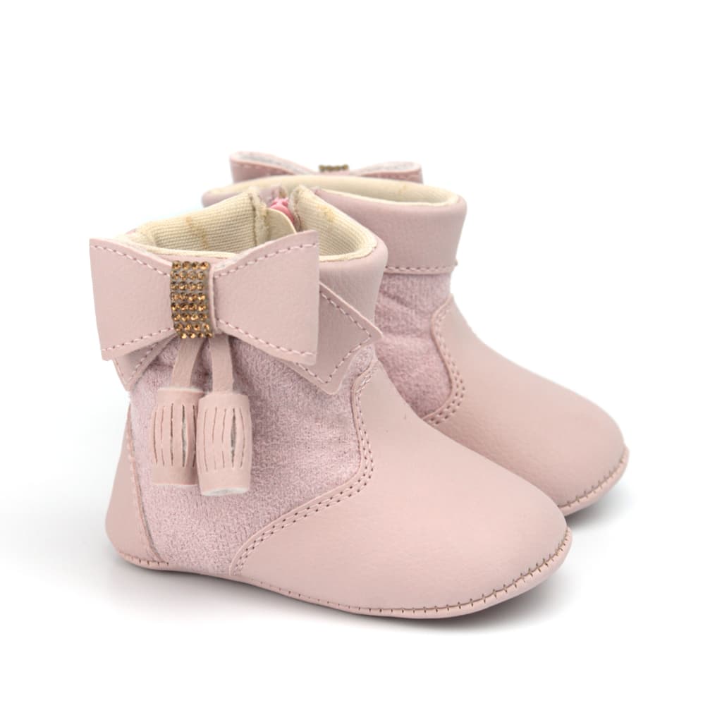 Bota Bebê Menina Montaria Fecho de Ziper  Botinha Infantil