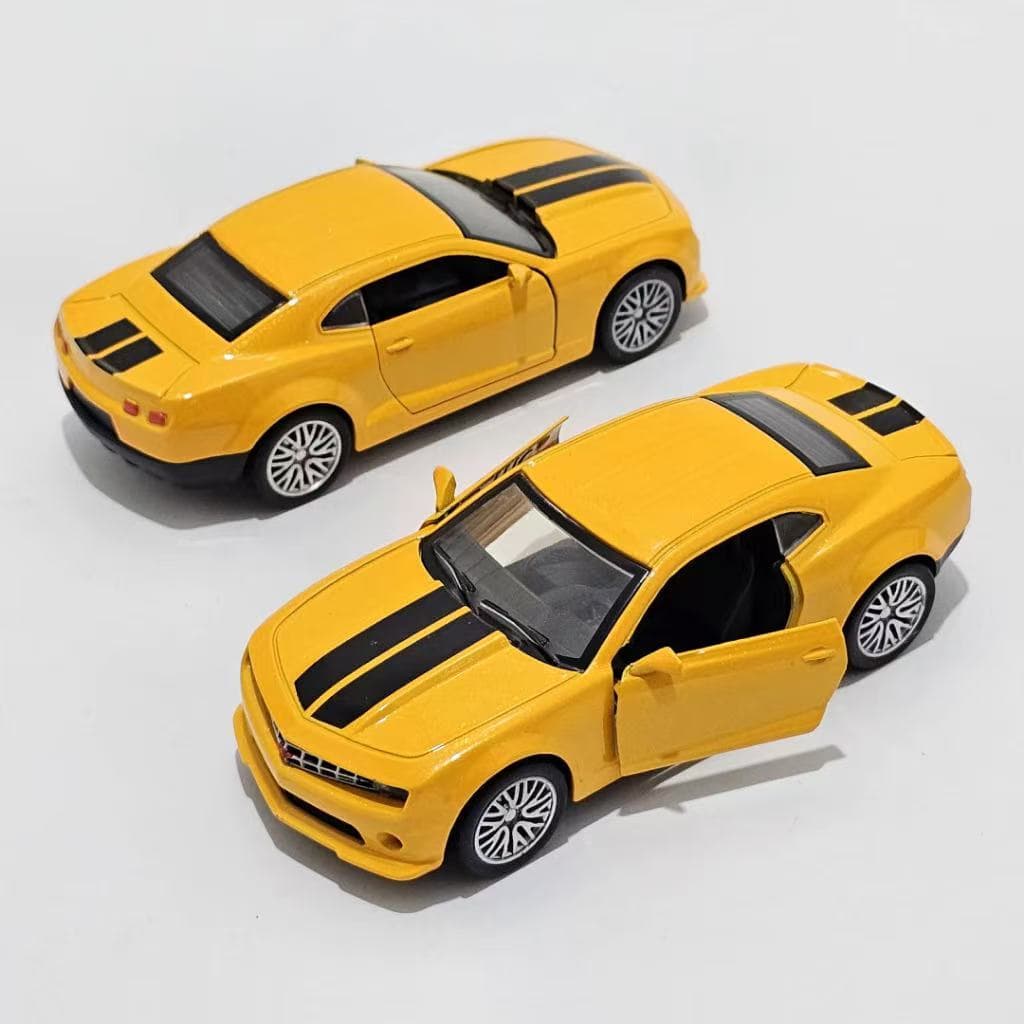 Carrinho Metal Miniatura Chevrolet Camaro Carrinho Fricção Abre As Portas E Capô Miniatura Metal Coleção
