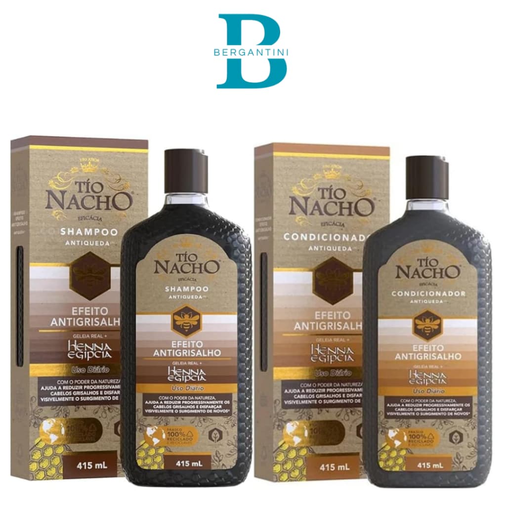 Kit Tio Nacho Antigrisalho Shampoo e Condicionador 415ml
