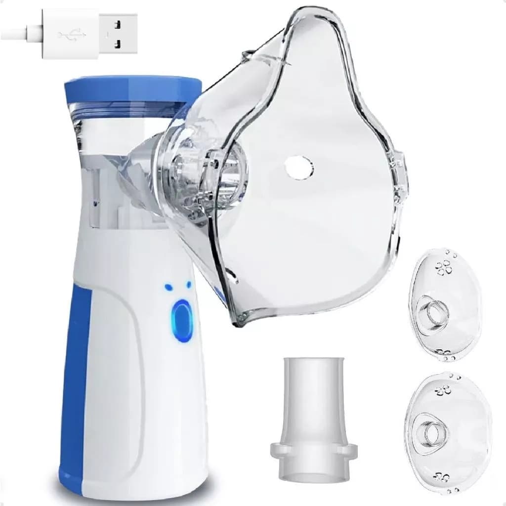 AIQUE Nebulizador Portátil Mini Inalador Silencioso Ultra-sônico Automático para Adultos e Crianças