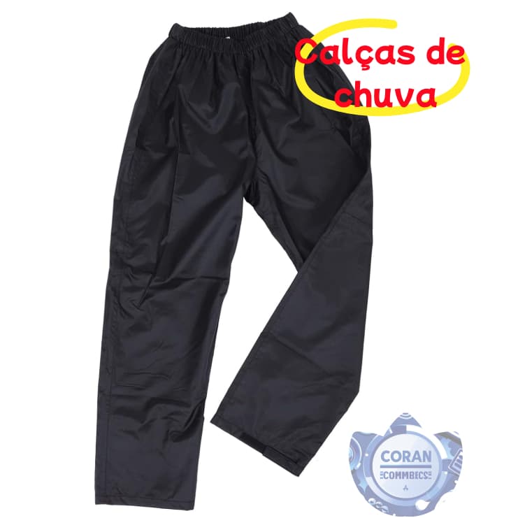 Calça De Chuva Motoqueiro Impermeável Reforçada Flexível Pvc