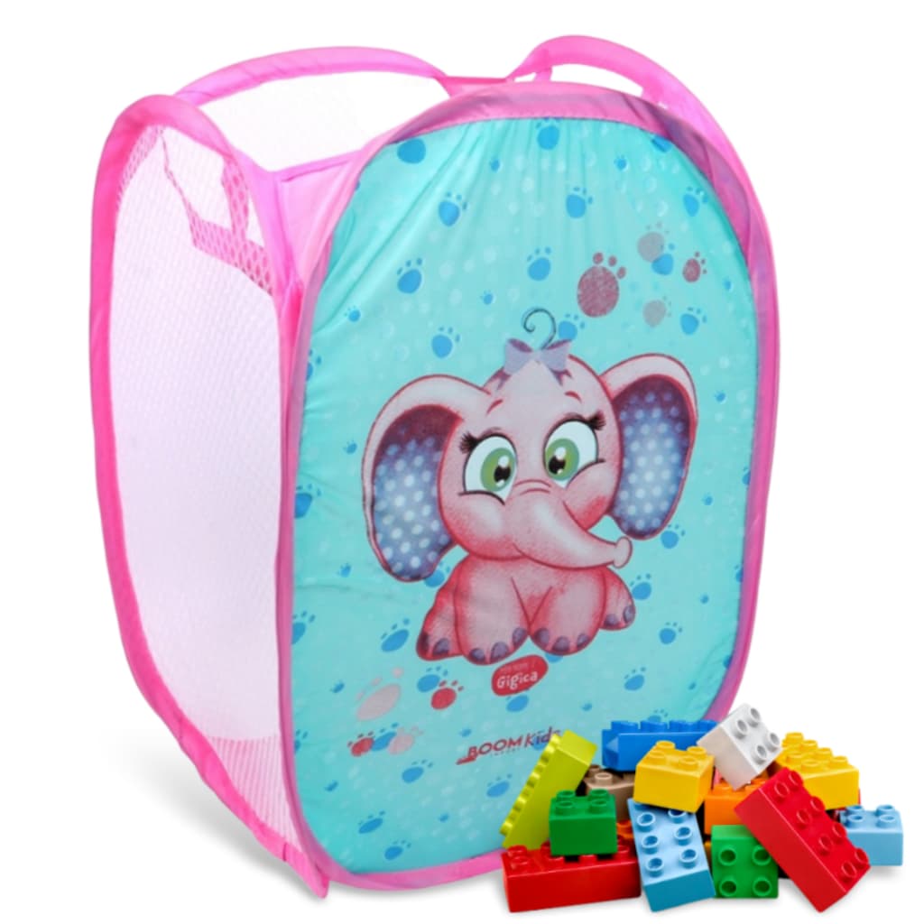 Cesto Infantil Multiuso Dobrável 60 Litros Para Roupas e Brinquedos Gigica