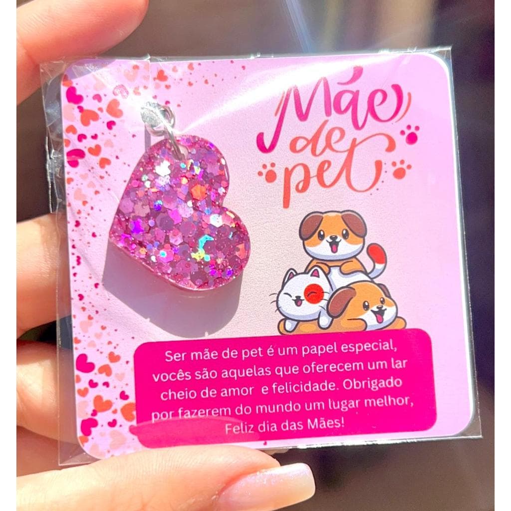 Cartão Mãe de Pet Feliz dia das Mães Brinde para Mães de pet Lembrancinha de Dia das Mães Clinica Veterinária Empresas