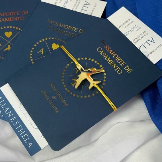 Convite passaporte e ticket - convite casamento, 15 anos, 1 aninho, festa