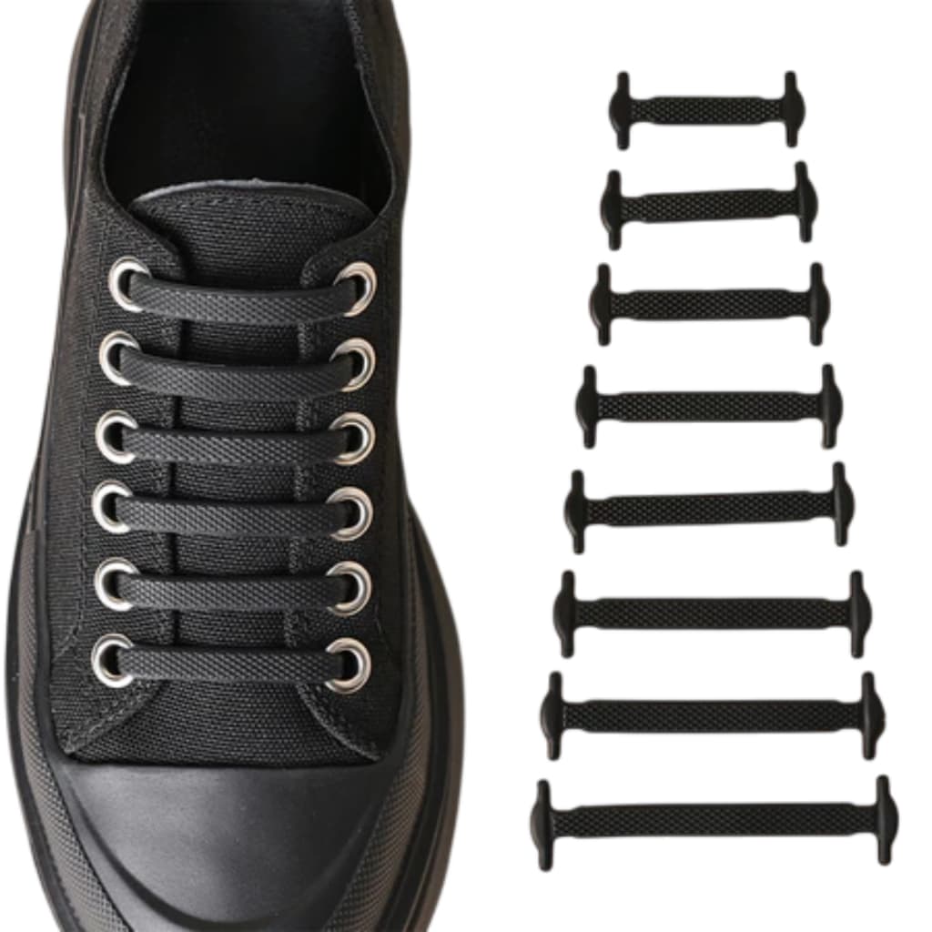 16 Peças De Cadarços De Silicone Sem Amarração , Laços De Borracha Preguiçosos Elásticos Para Estilo E Conforto Esforço