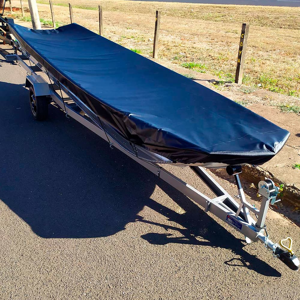 Capa para barco semi chata 6 X 1,60 metros Lona Maritima.