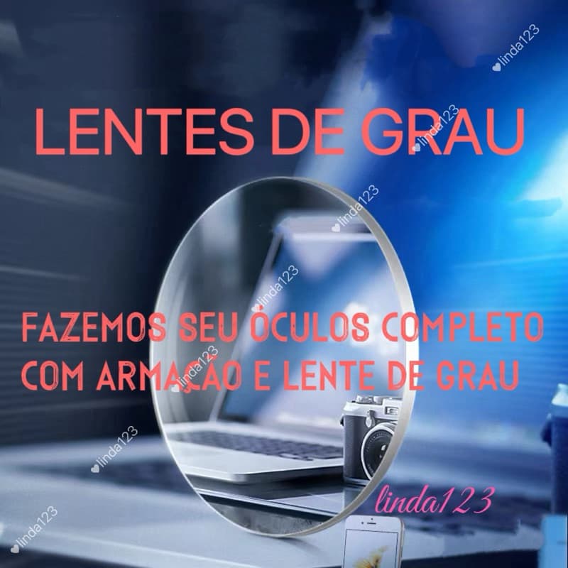 Par Lentes para colocar seu grau completo óculos com Hipermetropia Miopia Astigmatismo Presbiopia