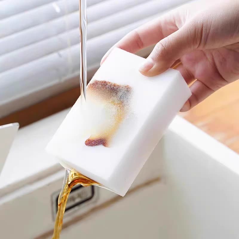 Kit Esponja Mágica Bucha Melamina Tira Mancha Original Desengordura Limpeza