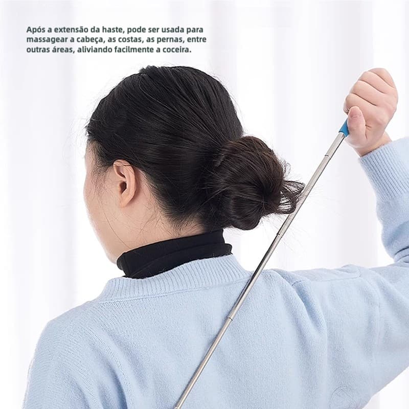 Coçador Regulável Para Costa Metal Caveira