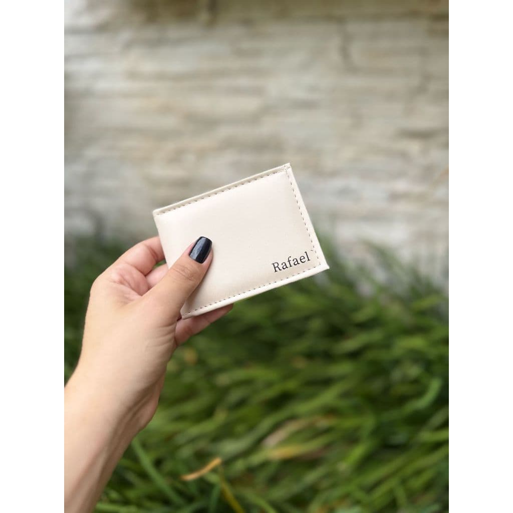 Kit 5 Unidades Carteira Masculina MINI Slim Pequena E Compacta  Personalizada Com Nome Ou Iniciais